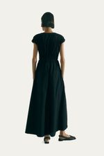 Vestido Longo La os Ajust veis Septi me  tage - PRETO 2