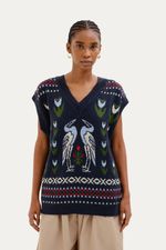 Colete Tricot Vale Missinclof - MARINHO 0