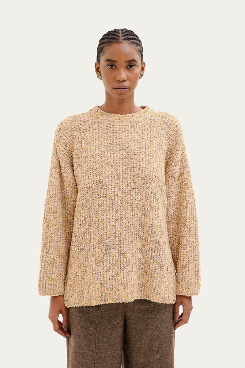 Blusa Tricot Pipoca Missinclof - MULTICOLORIDO 0