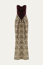 Vestido Longo Amira Rsvp - MARROM 4