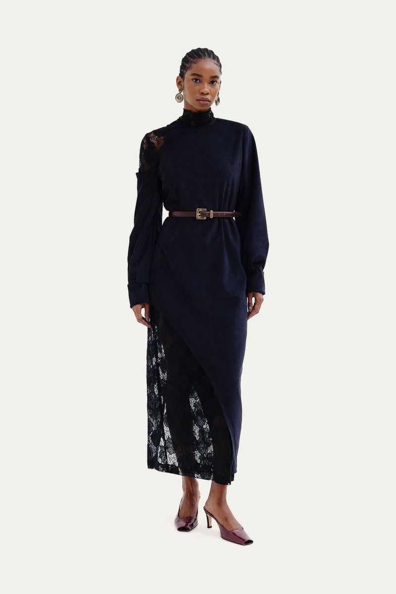 Vestido Maglia Framed - PRETO 0