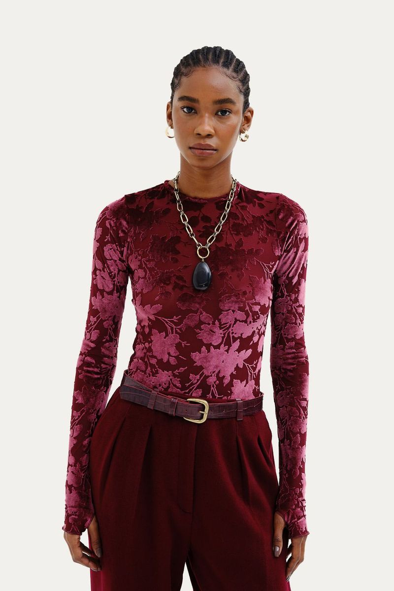 Blusa Safi Framed - VINHO 0