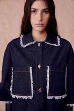 Camisa Jeans M rmore Color Paula Raia - MARINHO 2