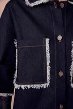 Camisa Jeans M rmore Color Paula Raia - MARINHO 3