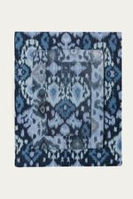 Porta-retrato Ikat Jacquard - AZUL