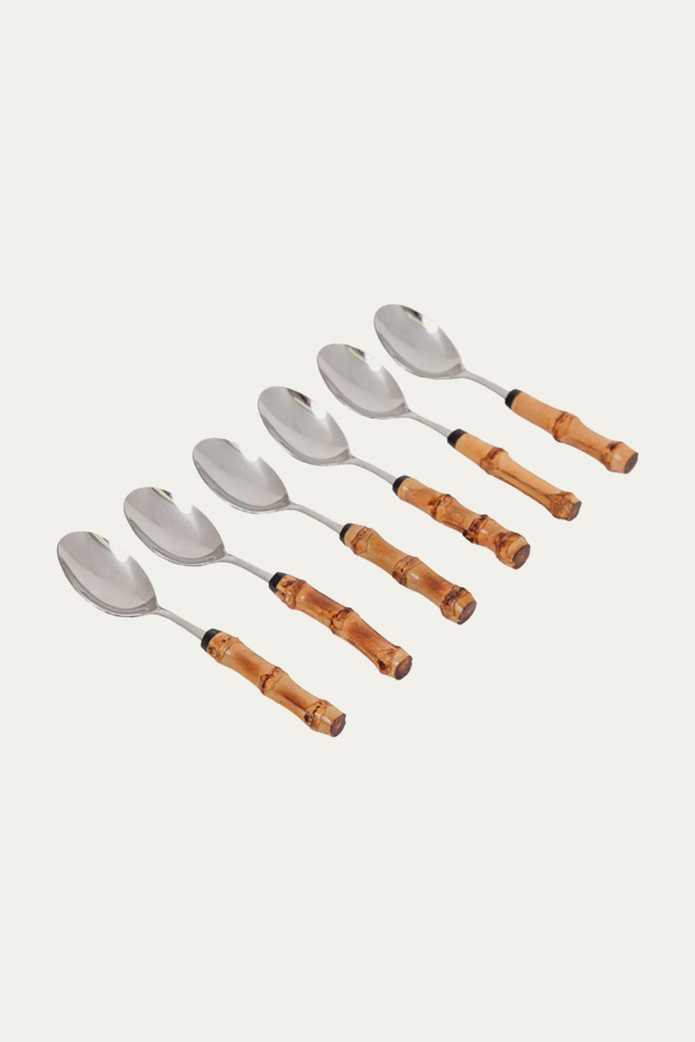 Set Colher de Chá Bambu  Theodora Home - NATURAL U