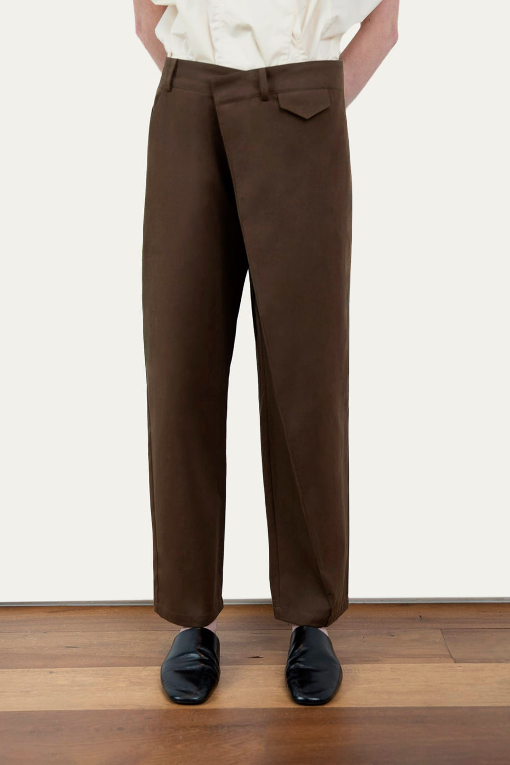 Calça Transpasse Khaki TAM P
