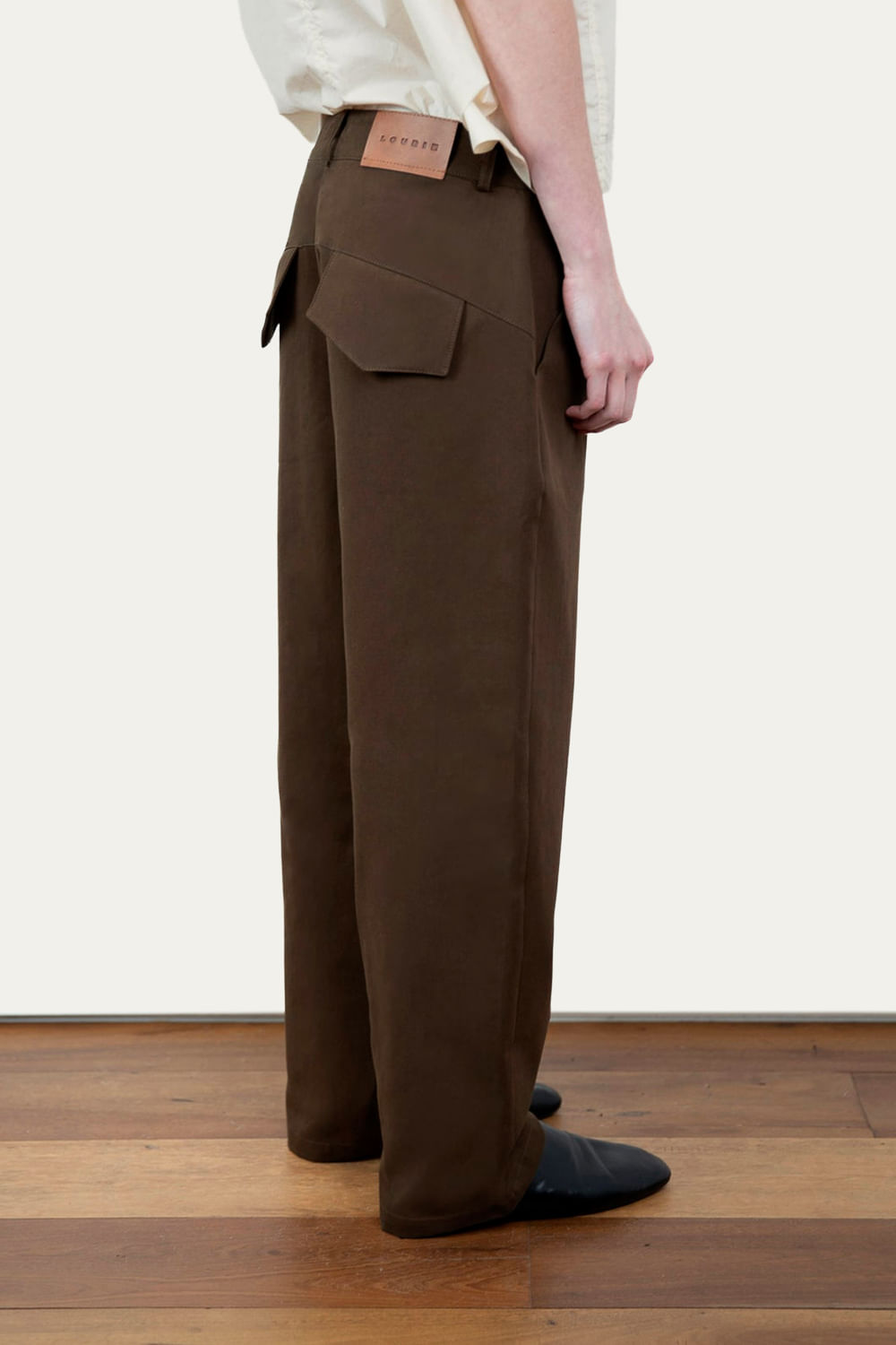 Calça Transpasse Khaki TAM P