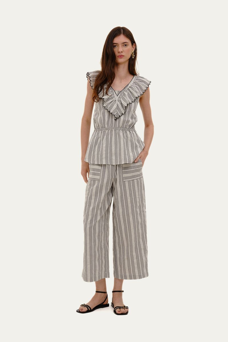 BLUSA BABADO CHESS P